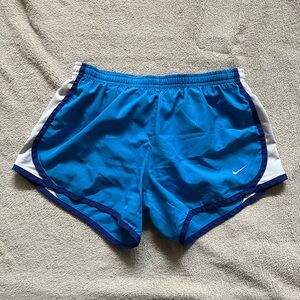 Blue nike dri-fit shorts